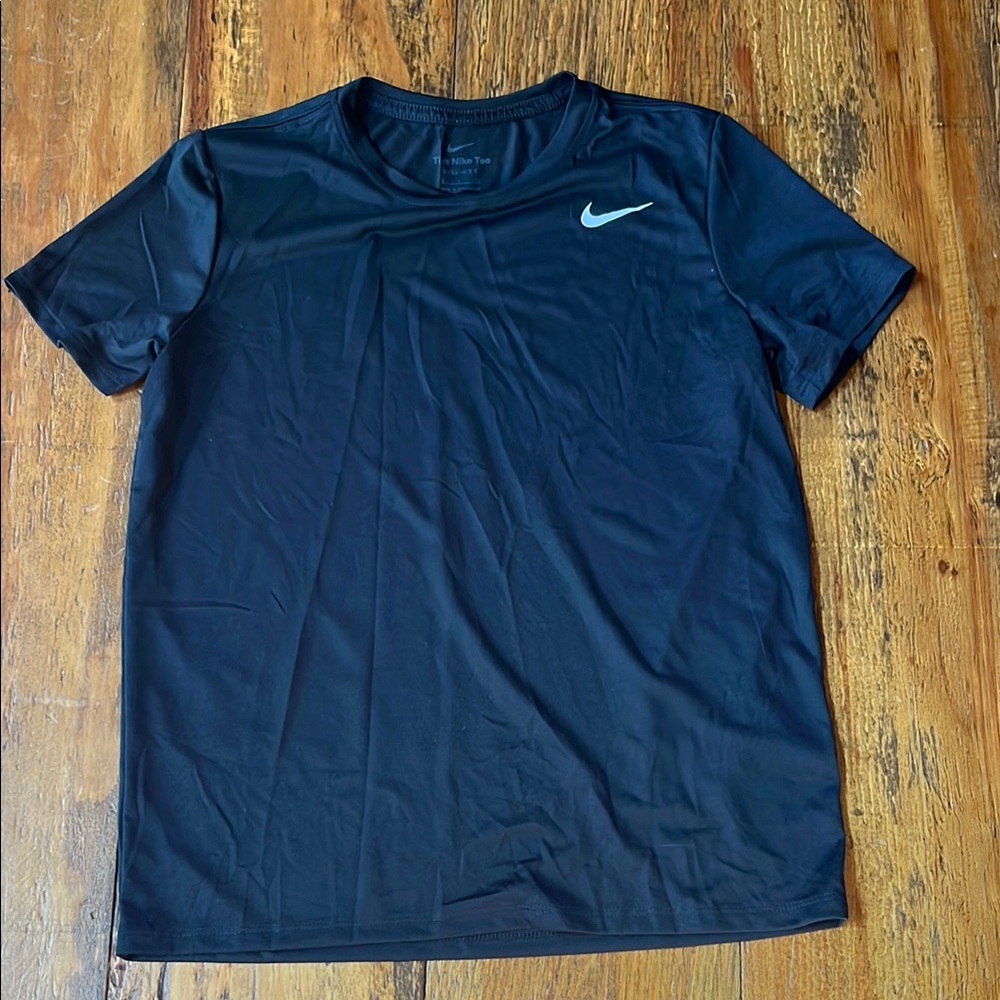 Nike Black Short Sleeve Tee Athletic Performance